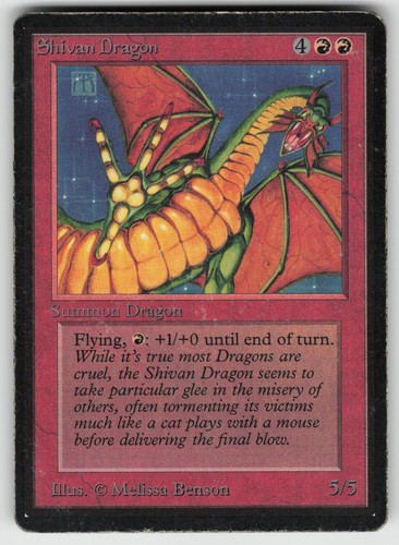 Shivan dragon edizione beta - shivan,