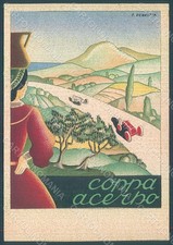 Artista Firmato Pennetta Auto Circuito Coppa Acerbo Pescara 1939 FG pc HR2348