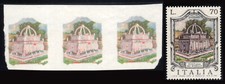 Italia Repubblica 1975 Fontana Rosello striscia Varietà ** MNH
