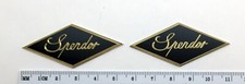 Spendor Speaker Badge Griglia Emblema Inciso Ottone Massello Coppia 
