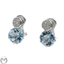 Orecchini oro bianco 18 kt 750