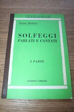 Fermo Barbieri Solfeggi Parlati Cantati Prima Parte Carrara Copertina Flessibile