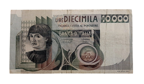 Banconota lire 10000 del - banconota,