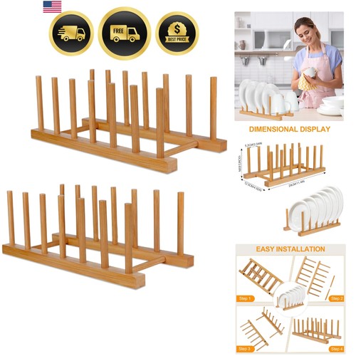 Portapiatti legno bambù - portapiatti,