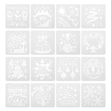 16 pezzi stencil natalizi