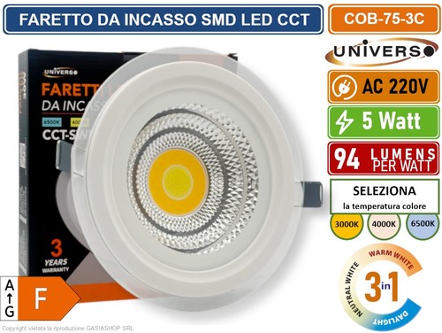 Faretto cob led incasso - faretto,