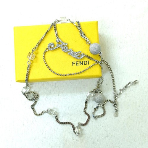 Collana lunga fendi logo - collana,