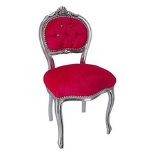 Baroque Silver Velvet Fuchsia