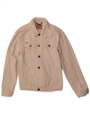 Giacca donna ALCOTT denim grafica UK 1O piccola cotone bianco GI12