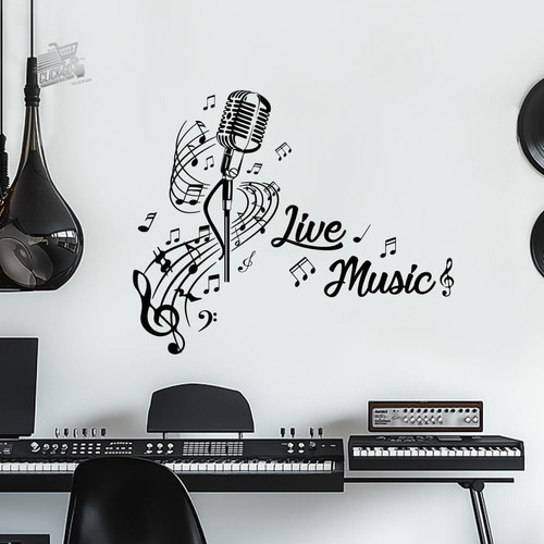 Adesivi murali musica note - murali,