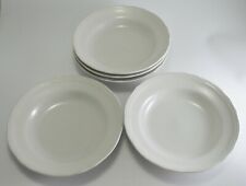 N5659 SET 5 PIATTI FONDI BIANCHI IN PORCELLANA RICHARD GINORI SERVITO SERVIZIO