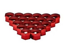 Copridado ruota 19 mm ROSSO specchio CROMO + strumento adatto per CHRYSLER PT CRUISER