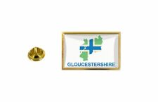 Spilla Pin Badge Pin's Bandiera Pays Cartolina Regno Tinta Gloucestershire