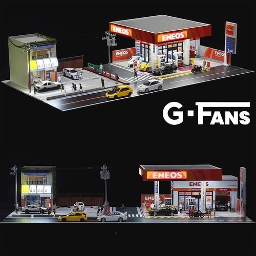 Diorama diecast garage - diorama,