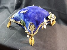 Cuscino Velluto Blu