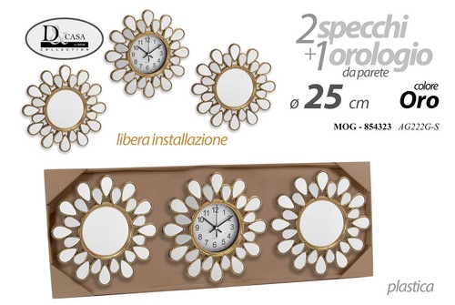 Set specchi orologio - specchi,