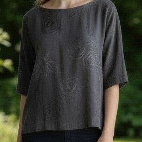 Top gucci nero stampa - nero, floreale