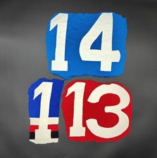 1 PZ. numero vintage a scelta ENNERRE NR MAGLIA NAPOLI MILAN CALCIO NUMBER