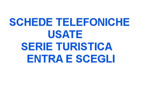 Scheda telefonica usata - telefonica, serie