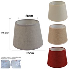 Paralume Tessuto Paralumi Lampadario Misure Ø35 * Ø28* H22,5cm Varie Colori