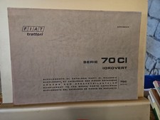 Catalogo Officina Originale 70C/CI Idrovert Trattori Fiat Parti Di Ricambio 1970