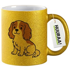 Glitzertasse Cavalier King