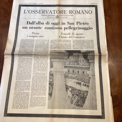 Osservatore romano agosto - romano,
