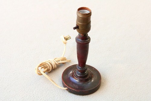 Lampada bastone legno - , vecchia