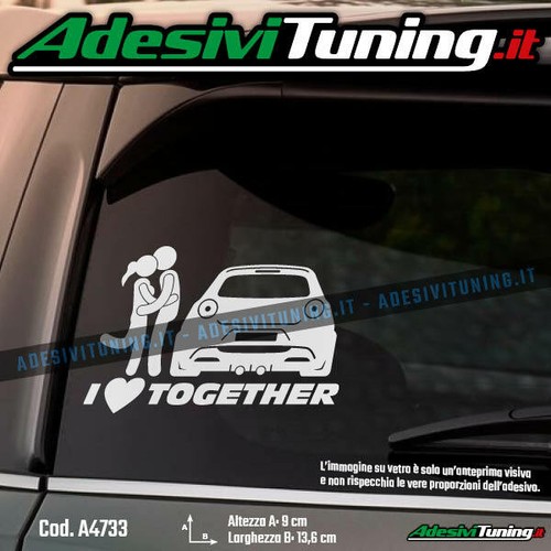 Adesivo love together alfa - love,