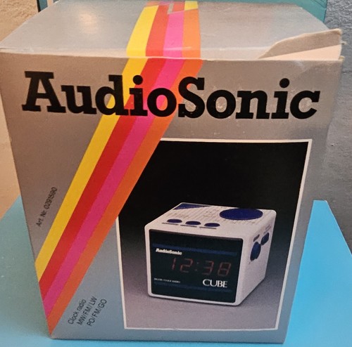 Radio orologio audiosonic cube - radio,