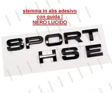 Logo Scritta Range Rover SPORT HSE Nero Lucido stemma land L320 posteriore