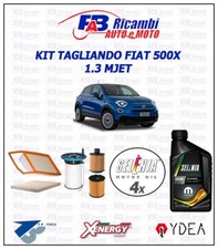 KIT TAGLIANDO FIAT 500X 1.3 Multijet 70kw 95cv - 4 FILTRI 4 LITRI FORWARD 0W30