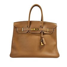 Hermès Togo Gold GHW 35