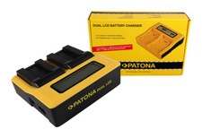 Caricabatteria rapido DUAL LCD