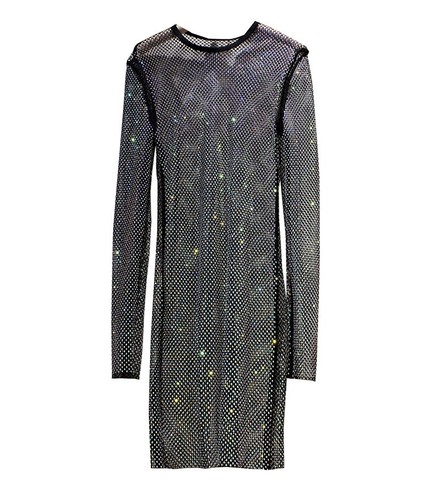 Donna lucido strass - donna, rete