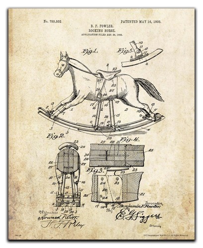Vintage cavallo dondolo - a,