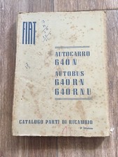 FIAT AUTOCARRO EPOCA 640 N RN RNU CATALOGO PARTI RICAMBIO MANUALE RICAMBI 1954