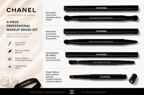 Chanel 4pz pennello trucco - 4pz,