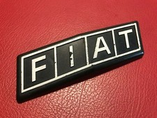 FIAT 135MM LOGO SIGLA EMBLEMA FREGIO STEMMA SCRITTA TARGHETTA BADGE PLACCA SCUDO