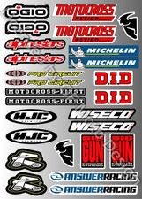 Adesivi sponsor motocross