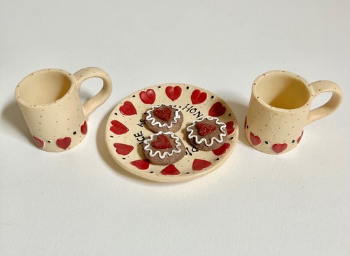 Tazze biscotti cuore con - tazze, e