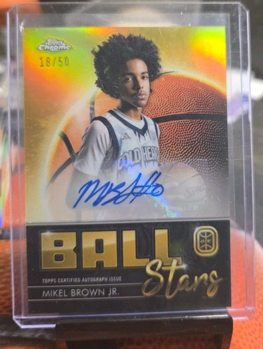 Mikel brown topps chrome - mikel,