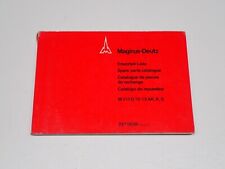 MAGIRUS DEUTZ M 310 D 16/19 AK, K, S CATALOGO RICAMBI SPARE PARTS CATALOQUE 1973