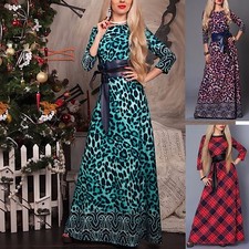 Vestito Donna Abito Lungo Feste Natale Woman Maxi Autumn Winter Dress 110334