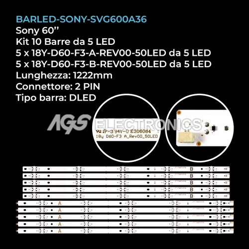 Kit barre strip led tv - strip, 5