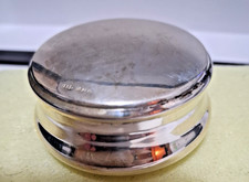 Scatolina contenitore tonda arg. 800 con coperchio punzoni in evidenza PD