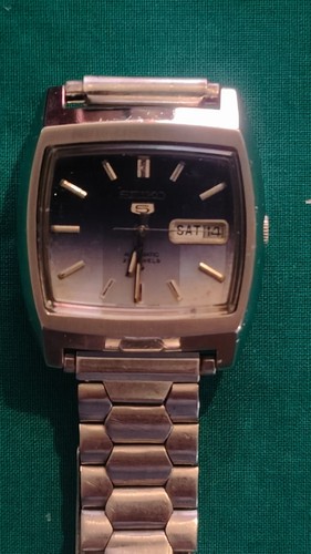 Seiko 6119 5520 blue grey - seiko, &