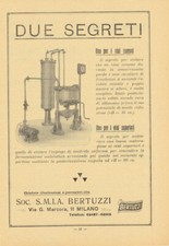 SMIA Bertuzzi. Pastorizzatore per vini.  Advertising 1947