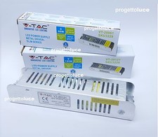 V-TAC TRASFORMATORE ALIMENTATORE STABILIZZATO SLIM  220V-12V  5A 10A 12,5A IP20 