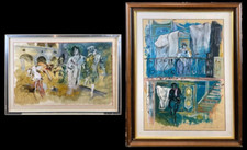 Franco Murer Carlo Goldoni e Carnevale Veneziano 2 grandi opere uniche 900 IT